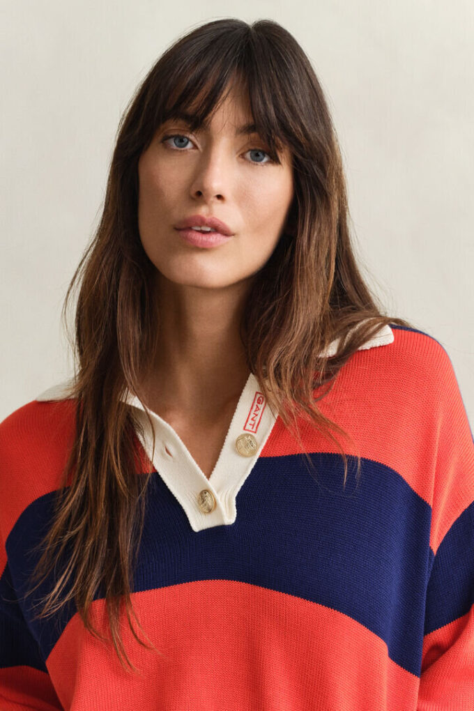 Bawełniana bluza Rugger w paski