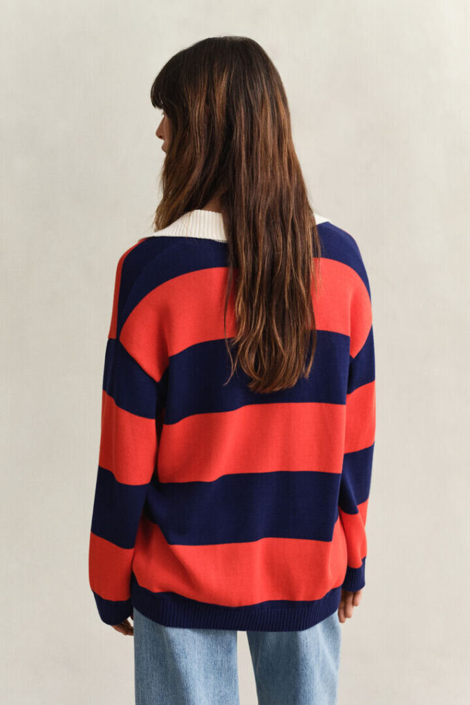 Bawełniana bluza Rugger w paski