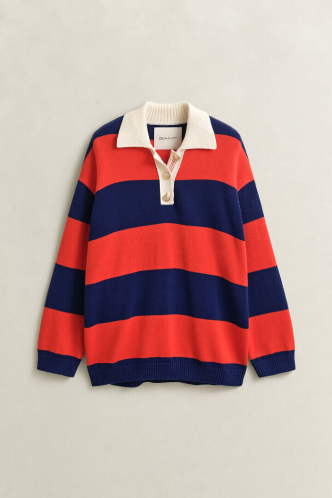 Bawełniana bluza Rugger w paski