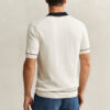 Bawełniano-modalowy sweter polo