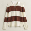 Bawełniany sweter polo w Barstripe