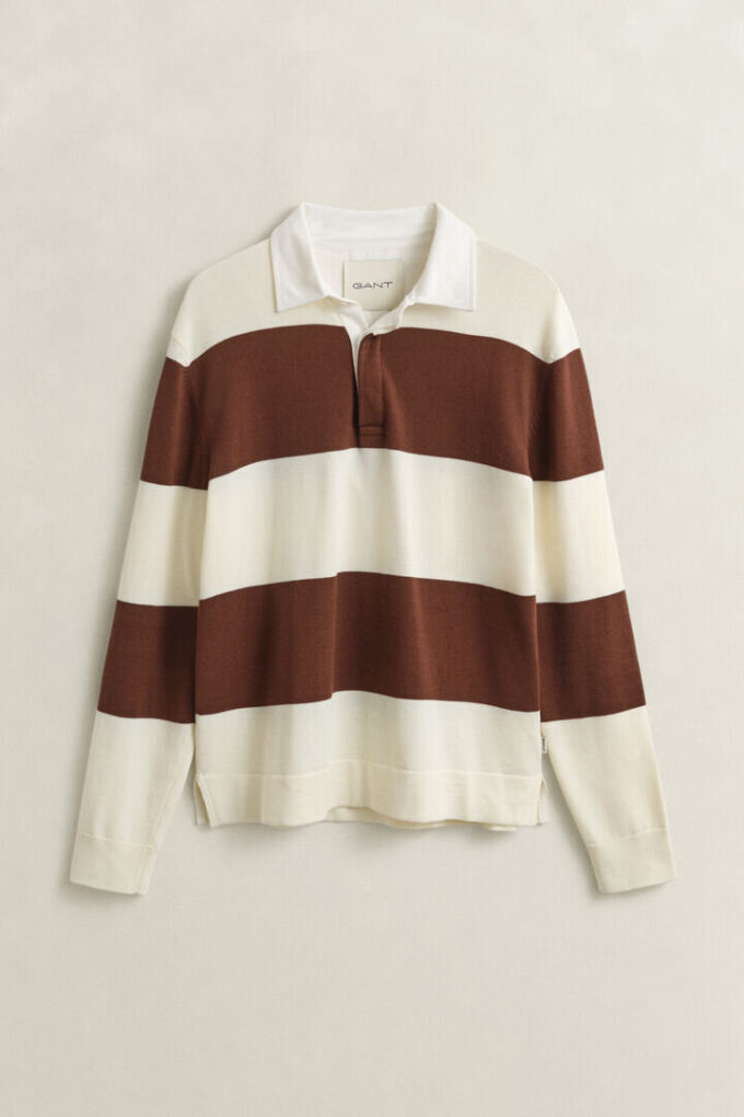 Bawełniany sweter polo w Barstripe