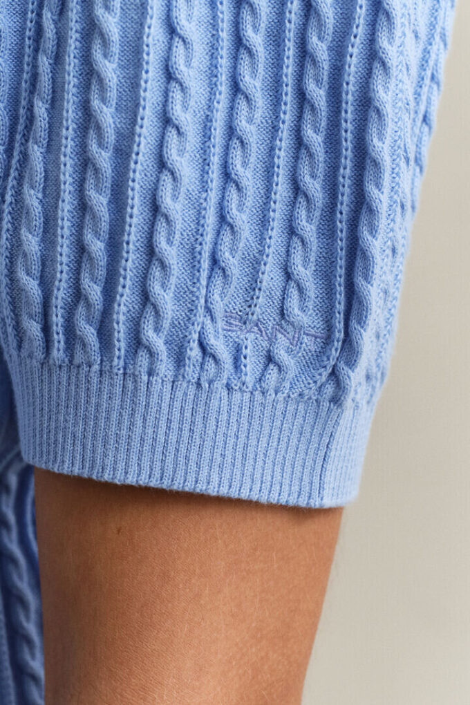 Bawełniany sweter z krótkim rękawem w stylu szortów