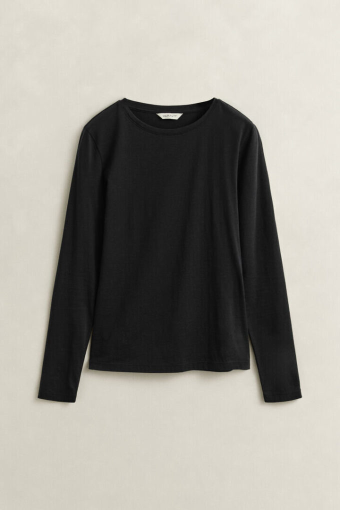 Bawełniany T-shirt z długim rękawem