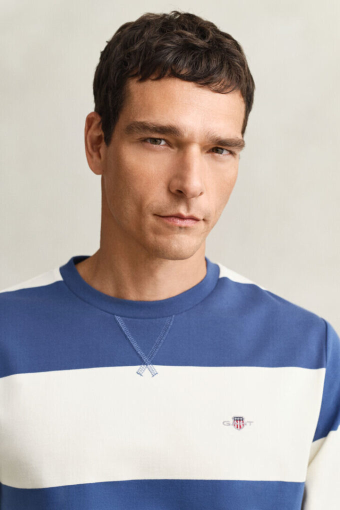 Bluza w paski z okrągłym dekoltem