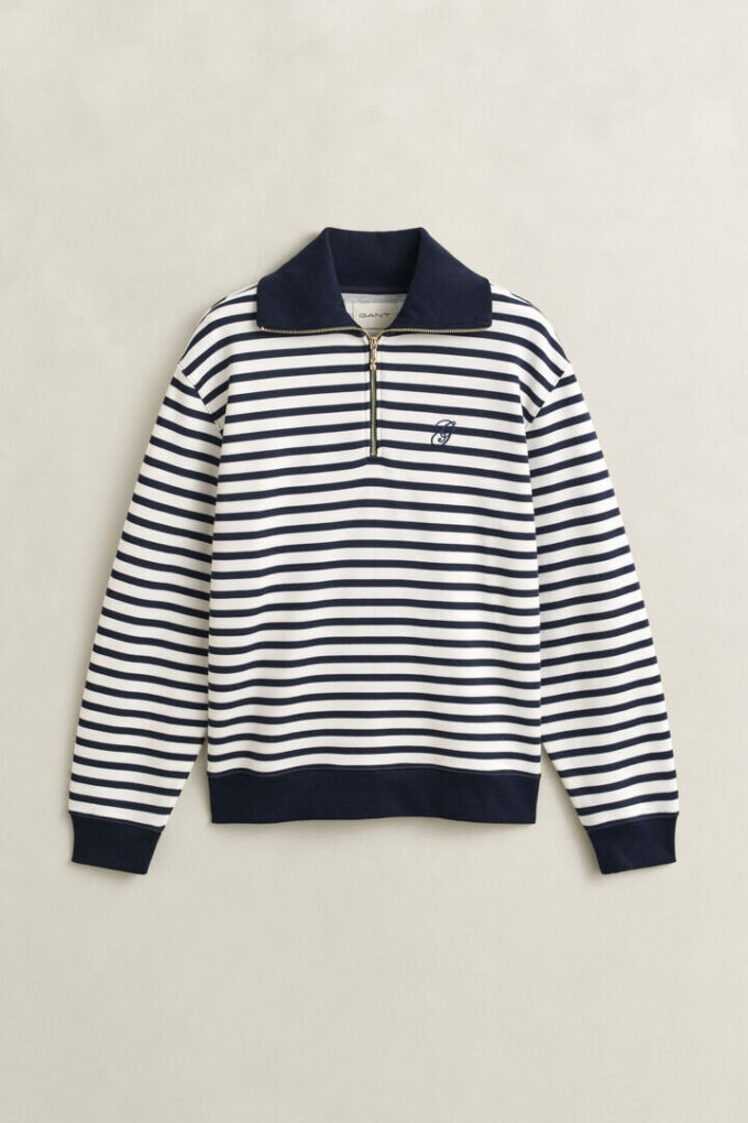 Bluza w paski z półsuwakiem