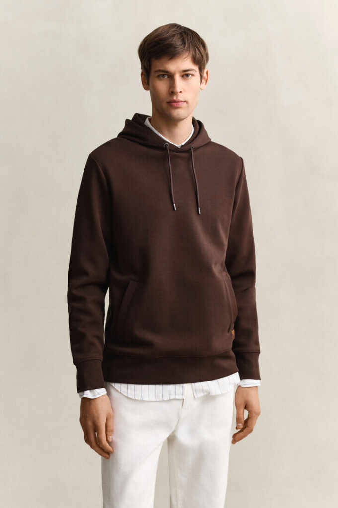 Bluza z kapturem z dzianiny interlock