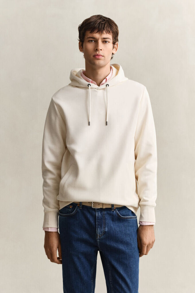 Bluza z kapturem z dzianiny interlock