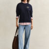 Bluza z nadrukiem liny