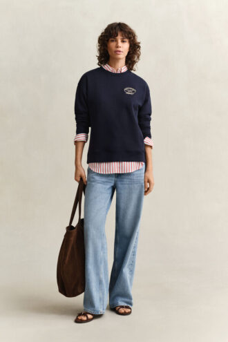 Bluza z nadrukiem liny