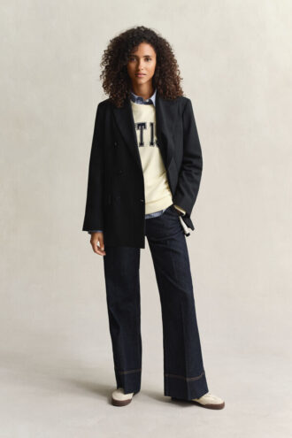 Bluza z okrągłym dekoltem i nadrukiem