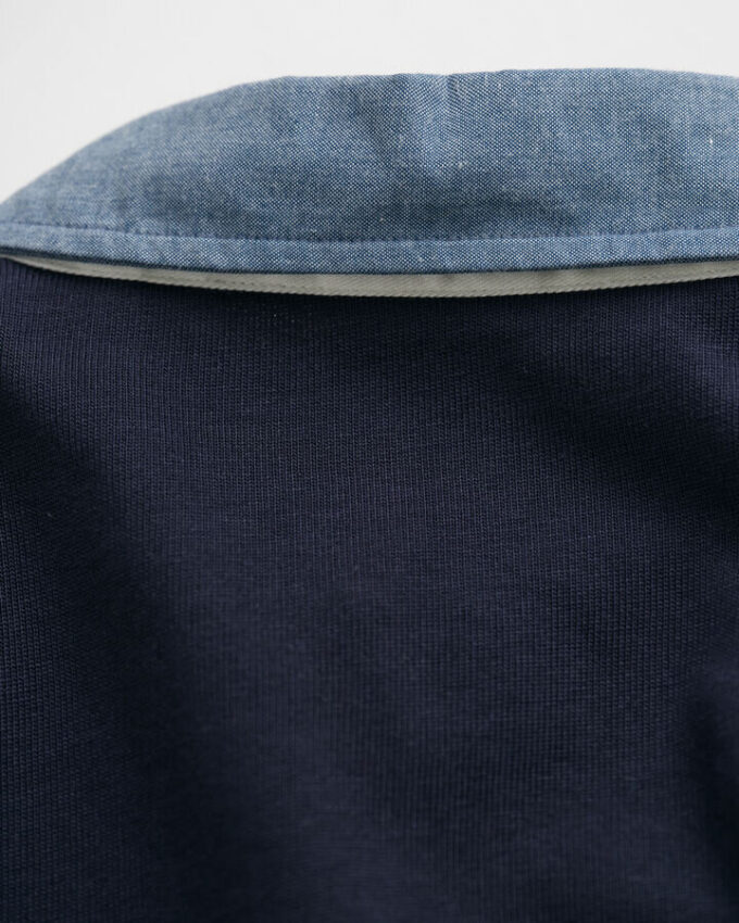 Heavy Rugger z kołnierzem z tkaniny chambray