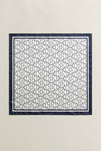 Jedwabny szalik z monogramem