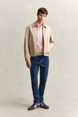 Klasyczna koszula z popeliny w paski Banker Stripe