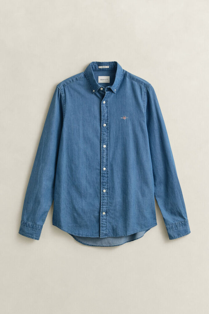 Koszula slim fit w kolorze indygo