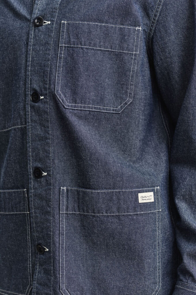 Koszula wierzchnia typu overshirt z tkaniny chambray