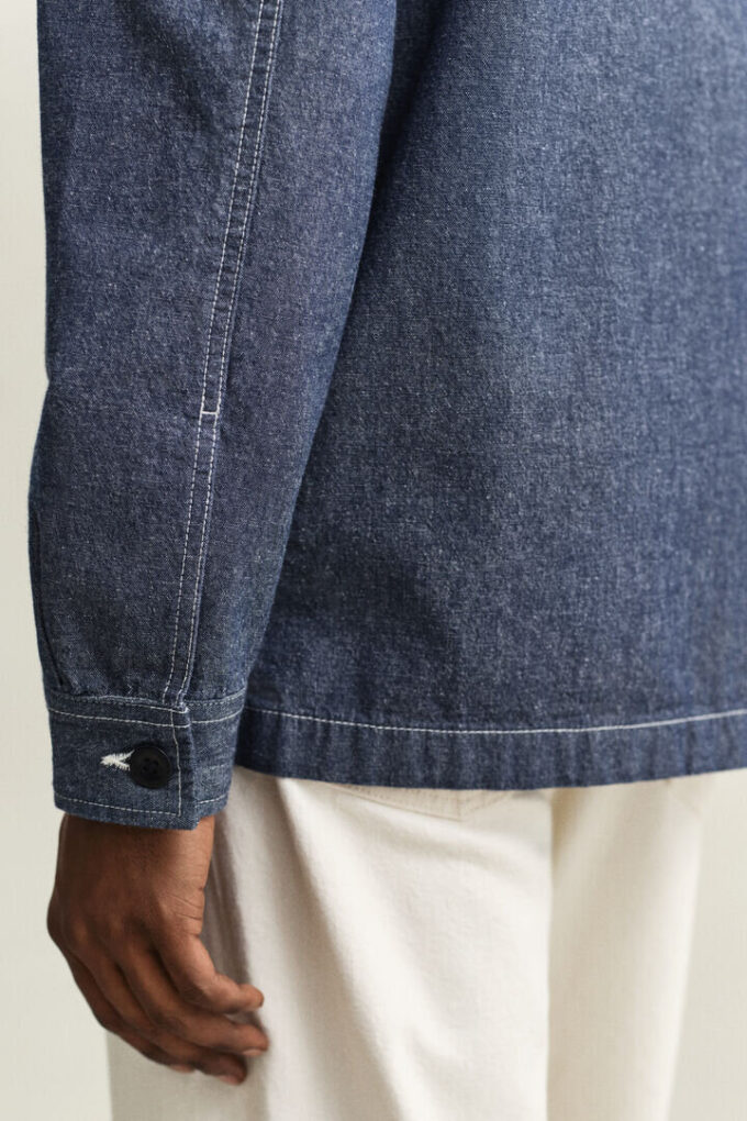 Koszula wierzchnia typu overshirt z tkaniny chambray