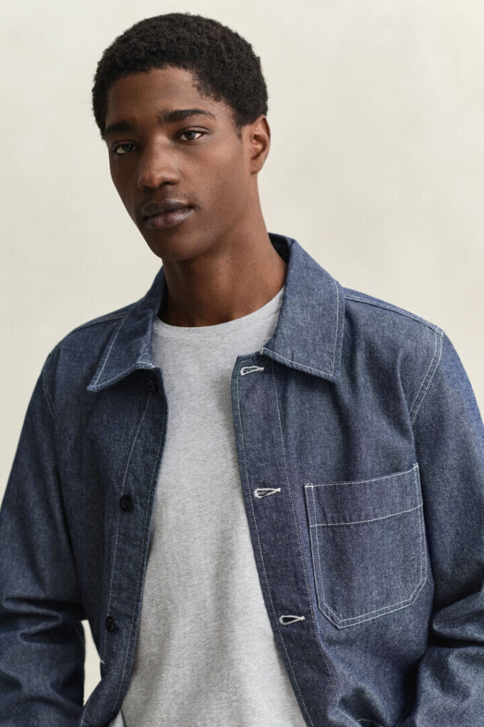Koszula wierzchnia typu overshirt z tkaniny chambray