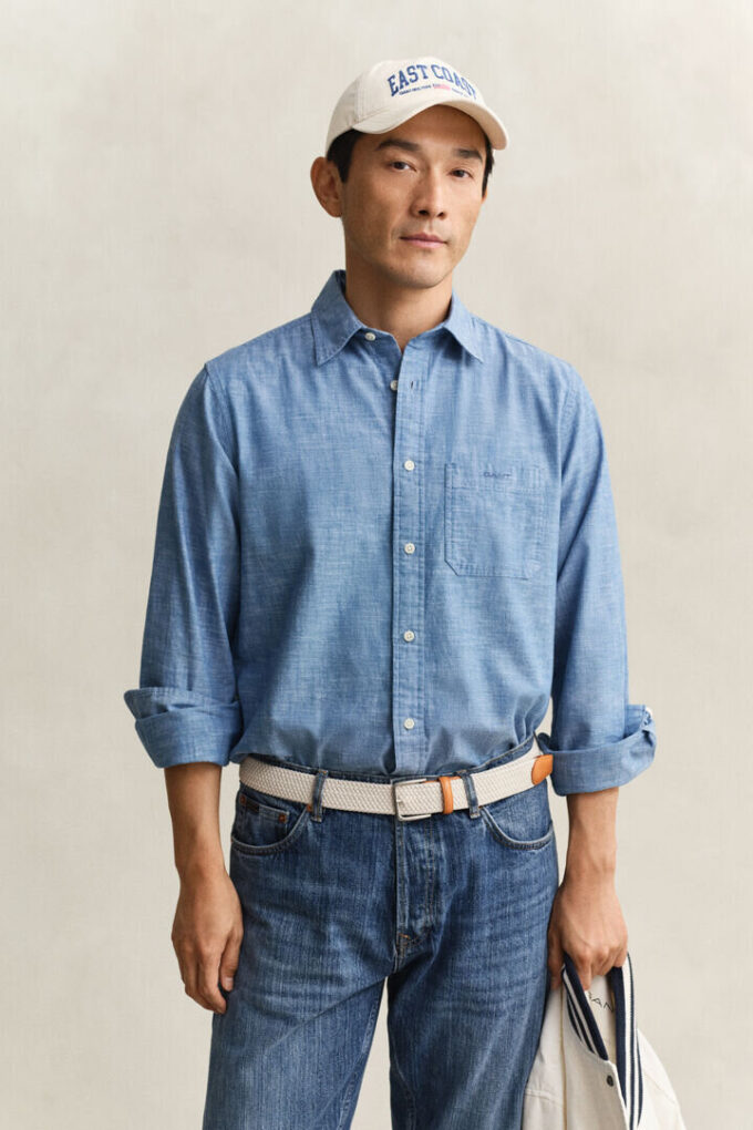 Koszula z tkaniny chambray