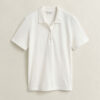 Koszulka polo z prążkowanym materiałem
