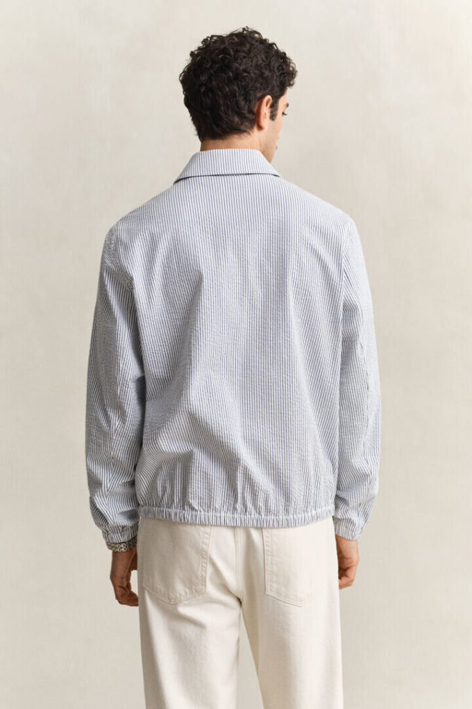 Kurtka Windcheater z tkaniny seersucker