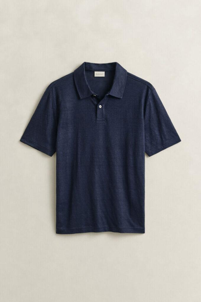 Lniana koszulka polo