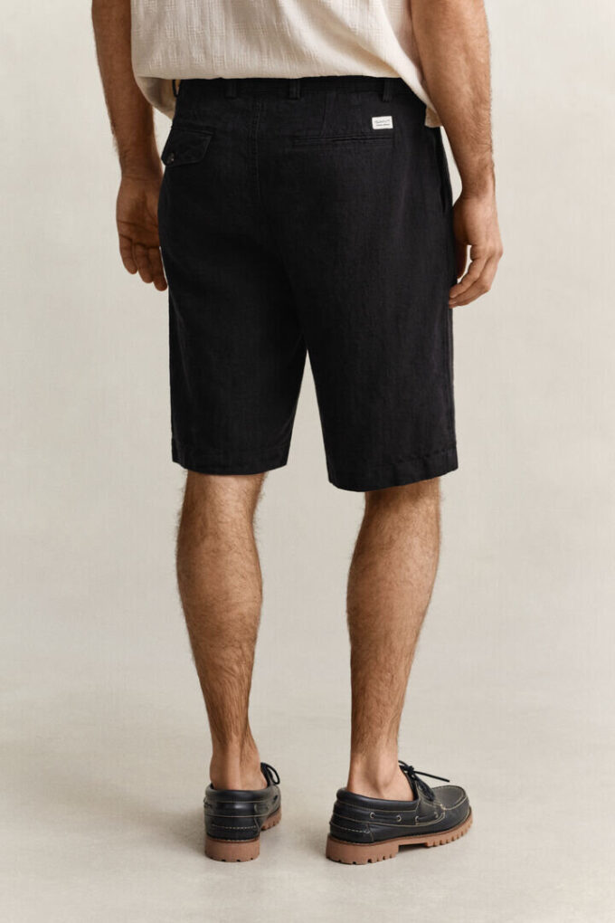 Lniane szorty chino