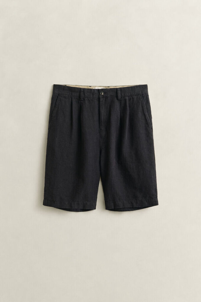 Lniane szorty chino