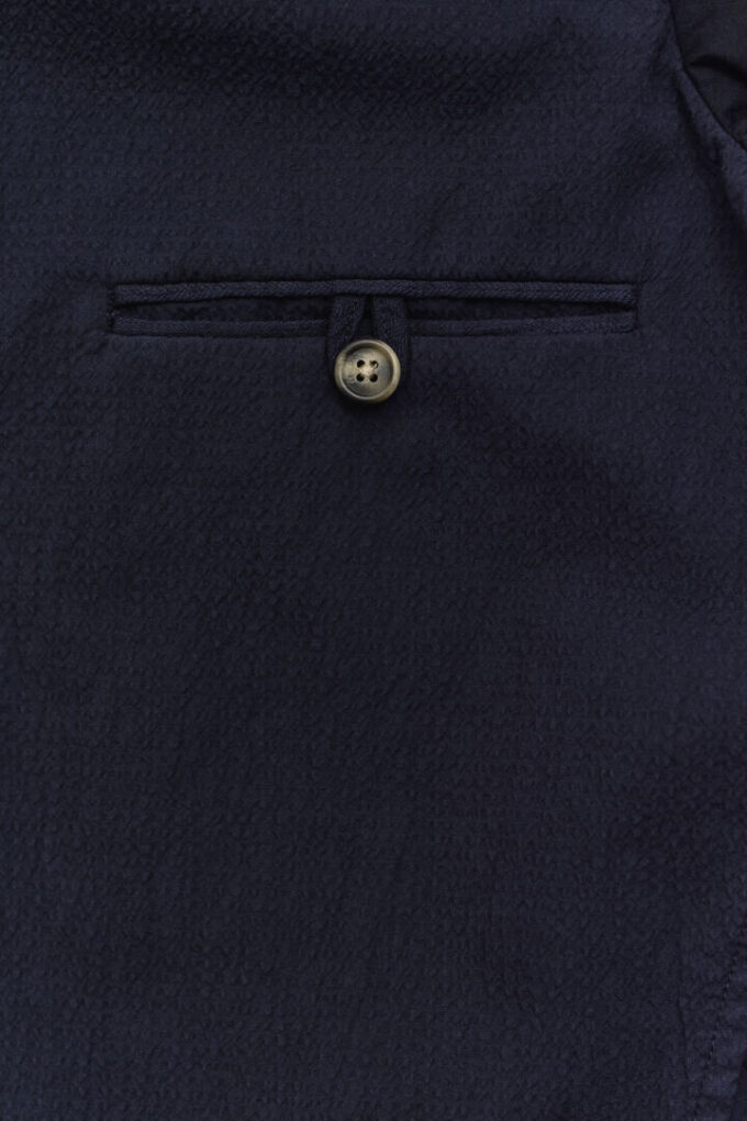 Marynarka z tkaniny seersucker