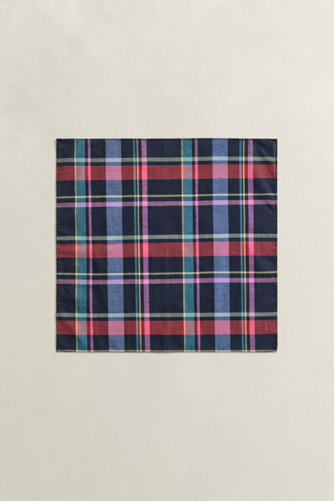Poszetka w kratę Madras