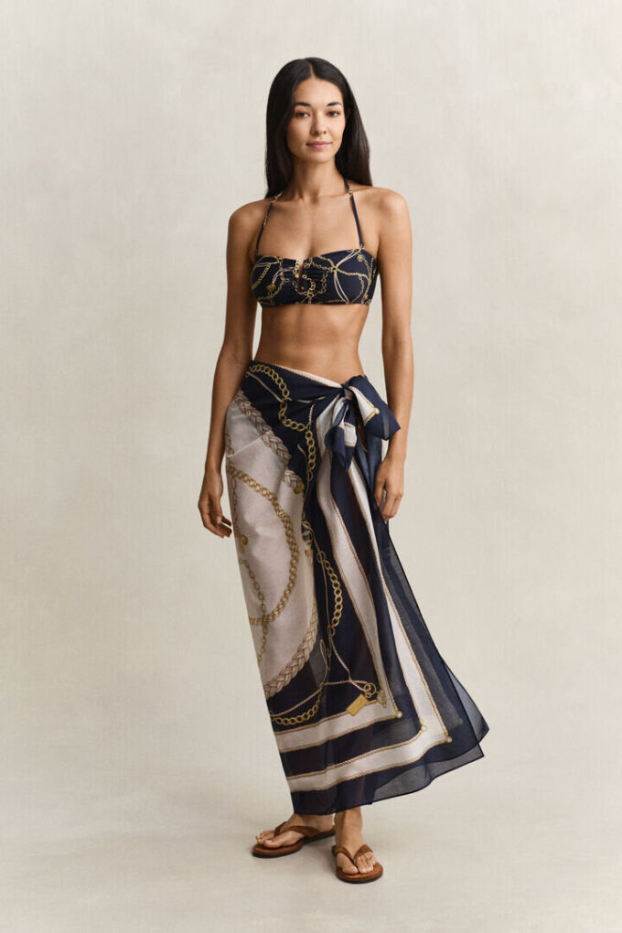 Sarong z motywem łańcucha