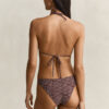 Spodenki bikini typu hipster z nadrukiem monogramu