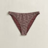 Spodenki bikini typu hipster z nadrukiem monogramu