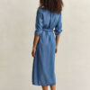 Sukienka koszulowa z tkaniny chambray