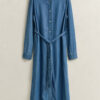 Sukienka koszulowa z tkaniny chambray