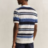 Sweter polo w paski