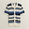 Sweter polo w paski