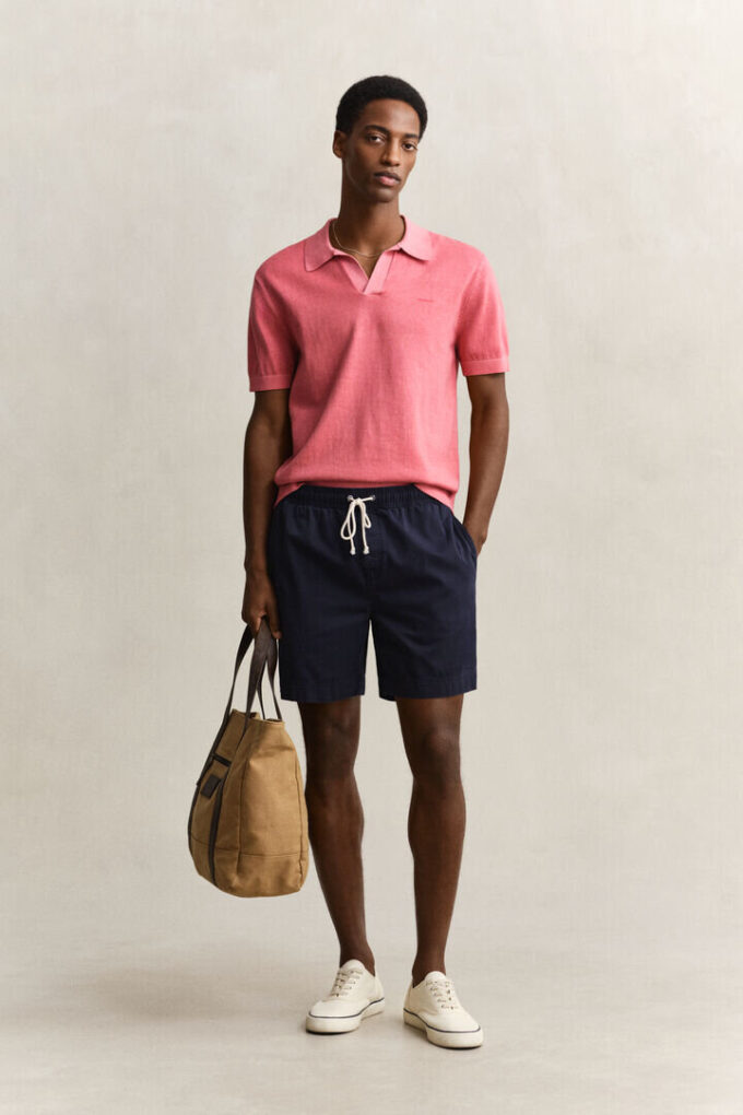 Sweter polo w stylu „wyblakłym na słońcu”