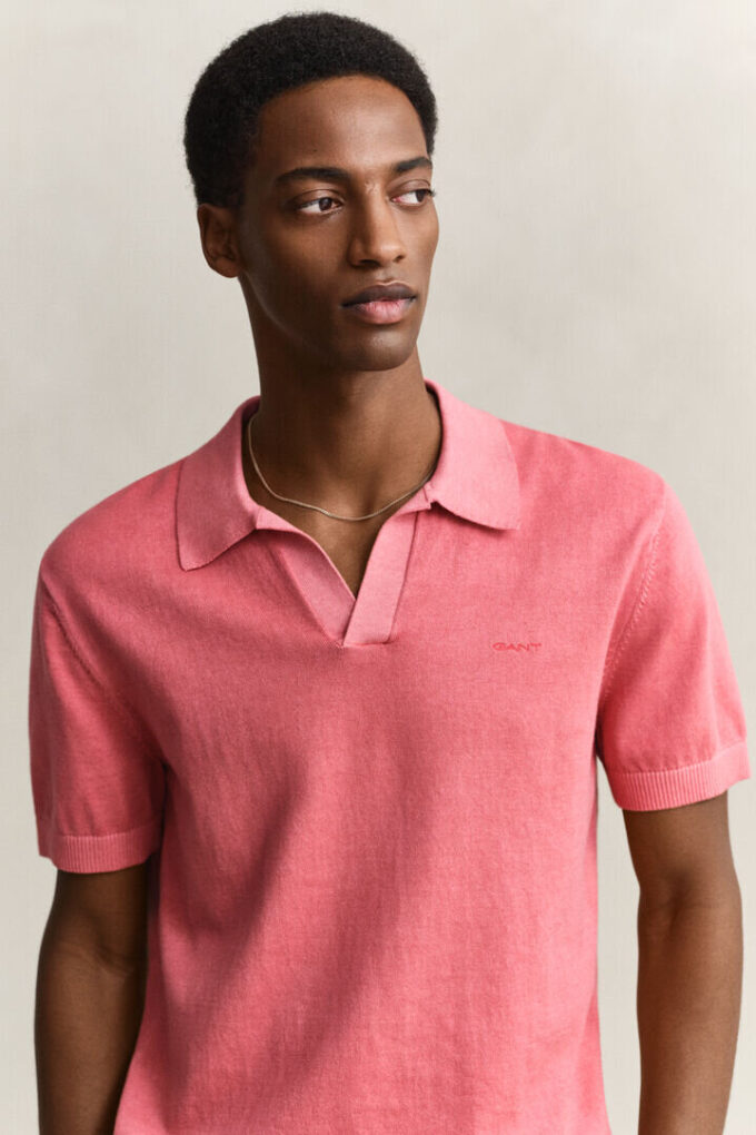 Sweter polo w stylu „wyblakłym na słońcu”