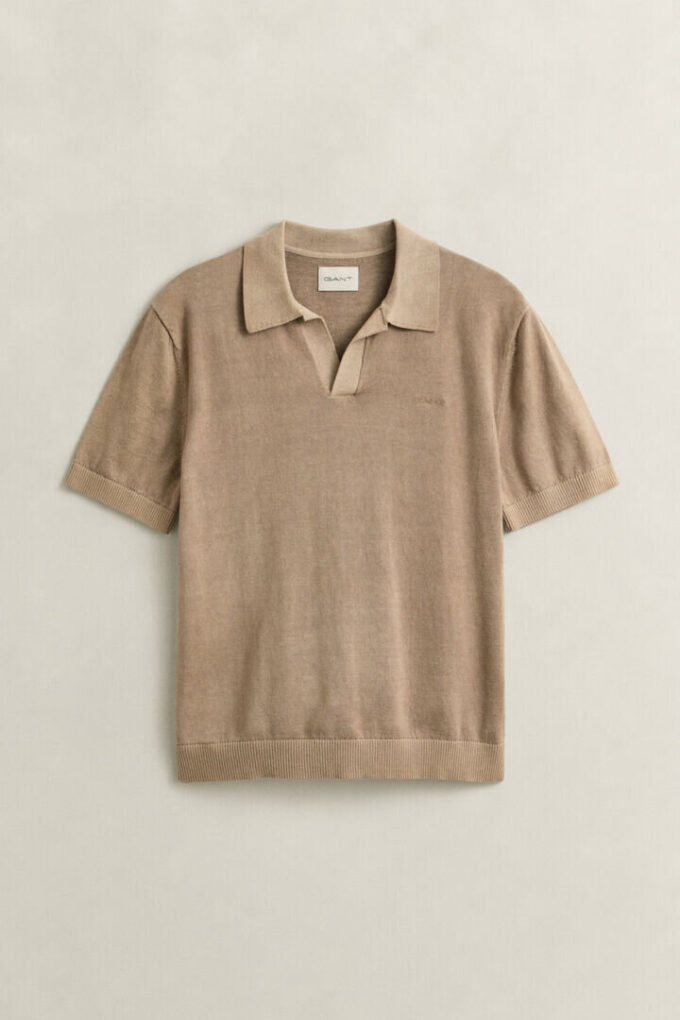 Sweter polo w stylu „wyblakłym na słońcu”