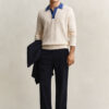 Sweter polo z dzianiny typu cable knit