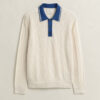 Sweter polo z dzianiny typu cable knit