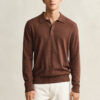 Sweter polo z mieszanki bawełny slub