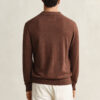 Sweter polo z mieszanki bawełny slub
