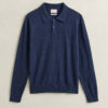 Sweter polo z mieszanki bawełny slub