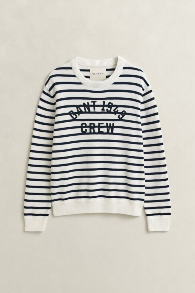 Sweter w bretońskie paski