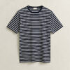 T-shirt w paski z bawełny Pima