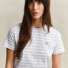T-shirt w paski z herbem