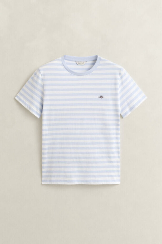 T-shirt w paski z herbem