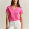 T-shirt z dekoltem w serek i herbem